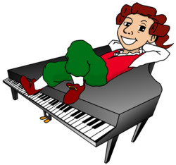 Amadeus auf dem Fluegel